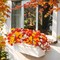 4PCS Vibrant Fall Artificial Flowers for Outdoors – UV-Resistant Petunias, Mums & Morning Glories for Garden, Porch, Planters & Seasonal Décor (Deep Autumn Bulk)